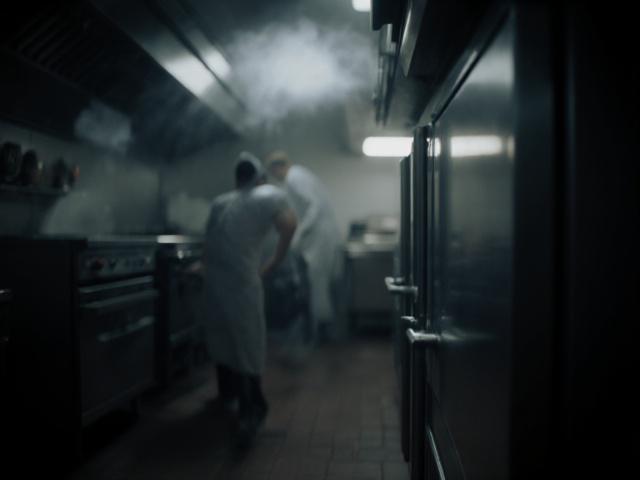 Industrial kitchen cleanup